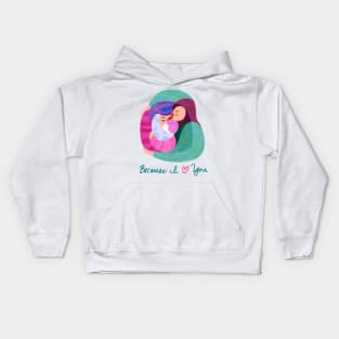 A Family of Three Kids Hoodie